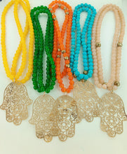 Charger l&#39;image dans la galerie, COLLIER PERLE MAIN DE FATIMA
